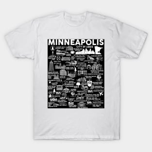 Minneapolis Map T-Shirt